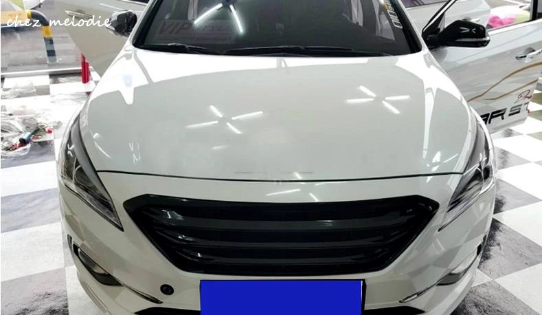 Высокое качество ABS передняя решетка автомобиля без эмблемы для Hyundai SONATA 9 2015