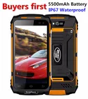GUOPHONE X2 IP67 водонепроницаемый смартфон с 5-дюймовым дисплеем, четырёхъядерным процессором MTK6737, ОЗУ 2 Гб, ПЗУ 16 Гб, 5500 мАч, android 6,0, 8 МП