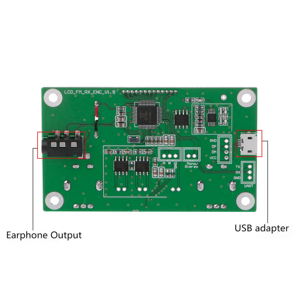 Цифровой FM 87 108 МГц DSP и PLL LCD стерео радио приемник модуль + серийный