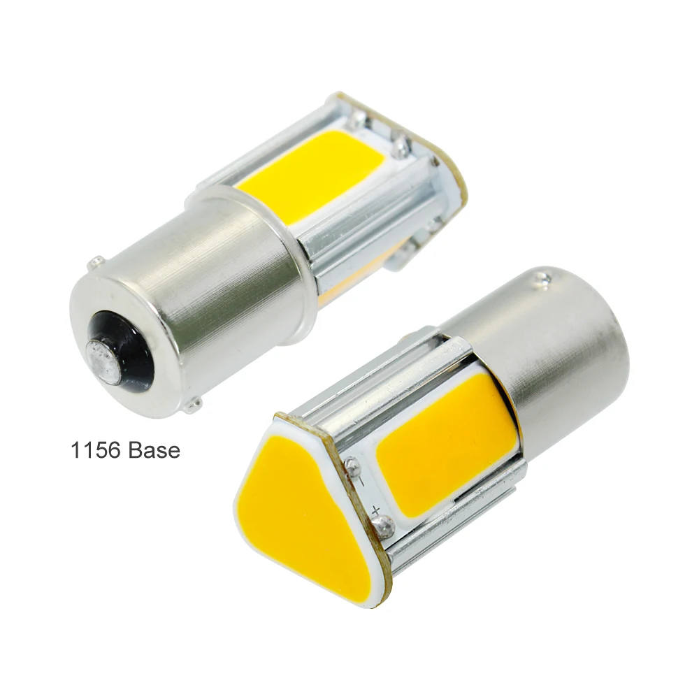 1 шт. автомобильный 1156 BA15S 1157 BAY15D 4 сторонний COB Автомобильный светодиодный