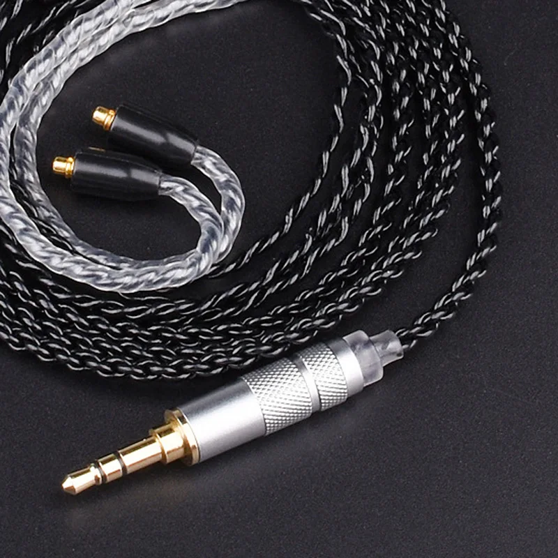 DIY MMCX Cable for Shure SE215 SE425 SE535 SE846 Earphone Upgrade Single crystal copper plating cable iPhone Android IOS | Электроника