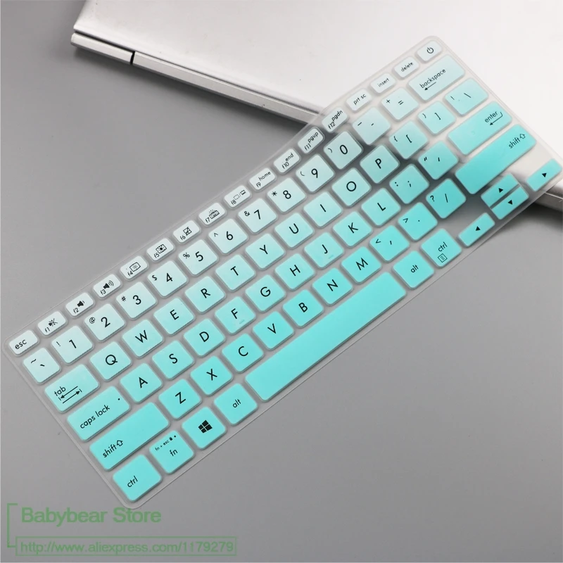 fademint Силиконовый защитный чехол для клавиатуры Asus Vivobook S13 S330Un S330 S330Ua S330U Adol 13 13,3 дюймов - Цвет: fademint