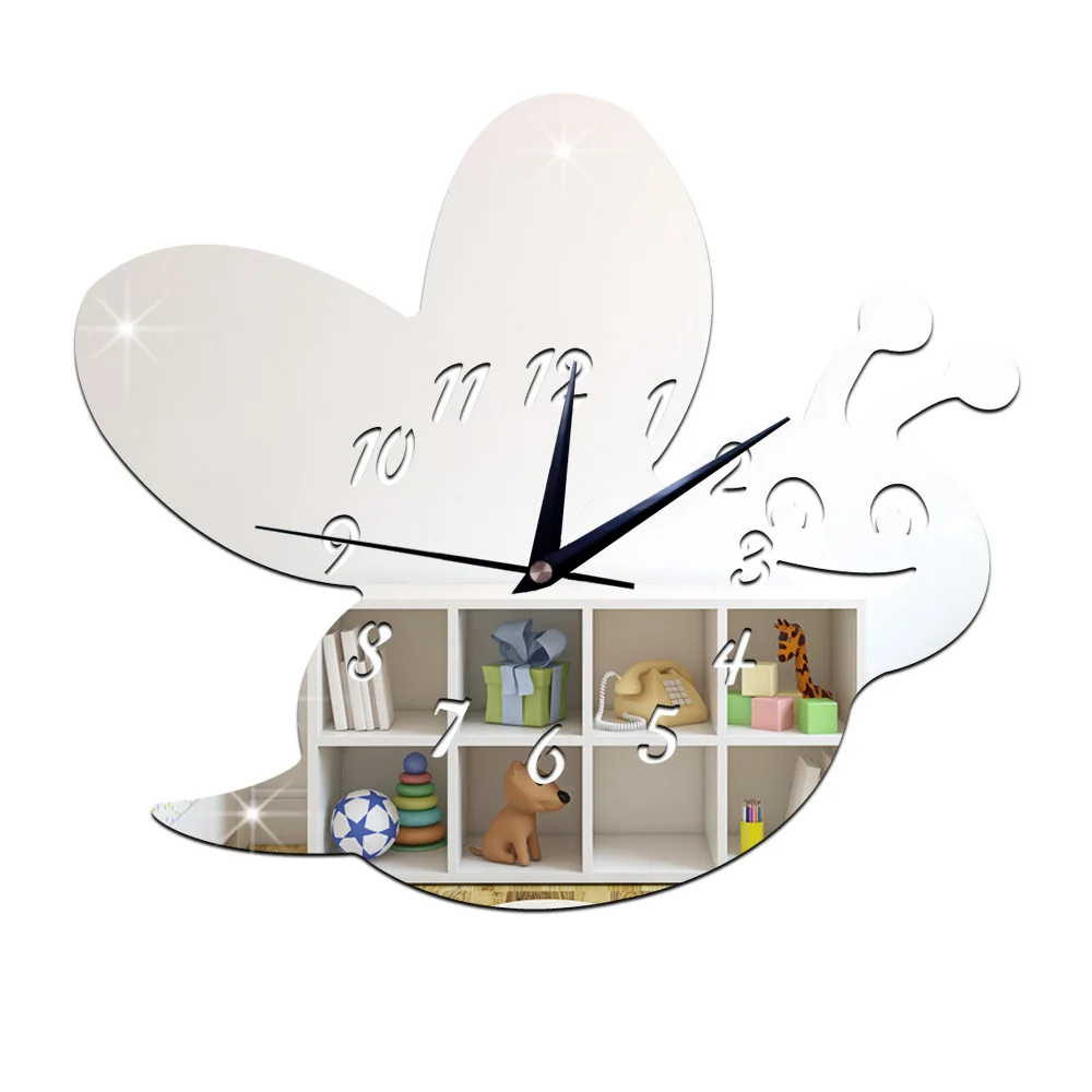 Новые модные часы для детской комнаты в спальню с защитой окружающей среды милые