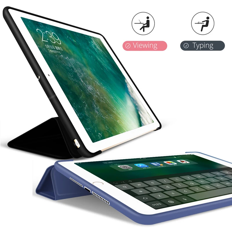 Чехол для iPad 9 7 2018 2017 планшет Funda 5th Gen Магнитная подставка силиконовый мягкий
