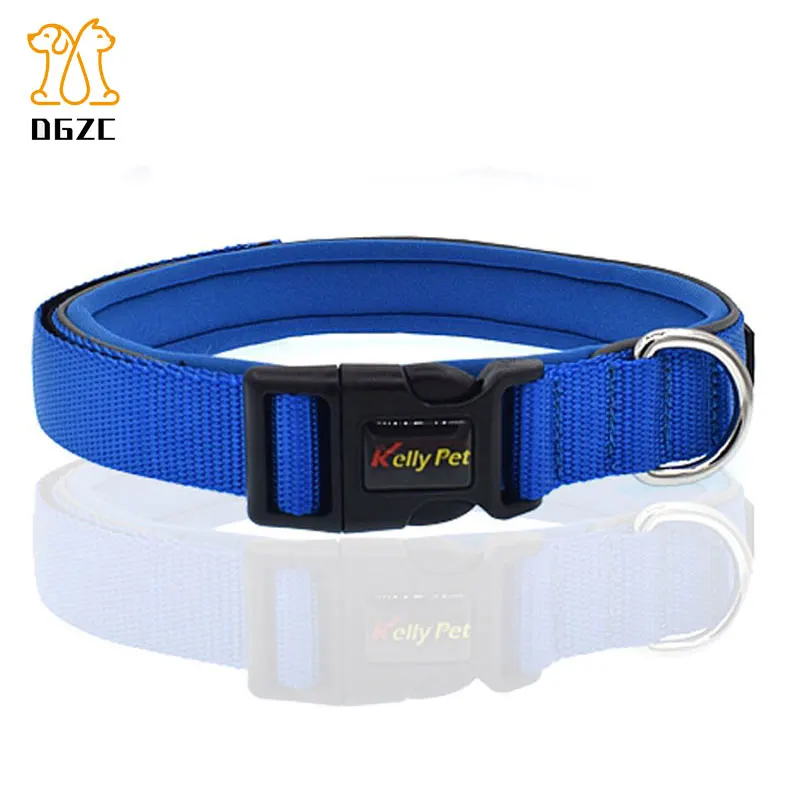 Регулируемый нейлоновый базовый ошейник для собак сетчатый мягкий классический