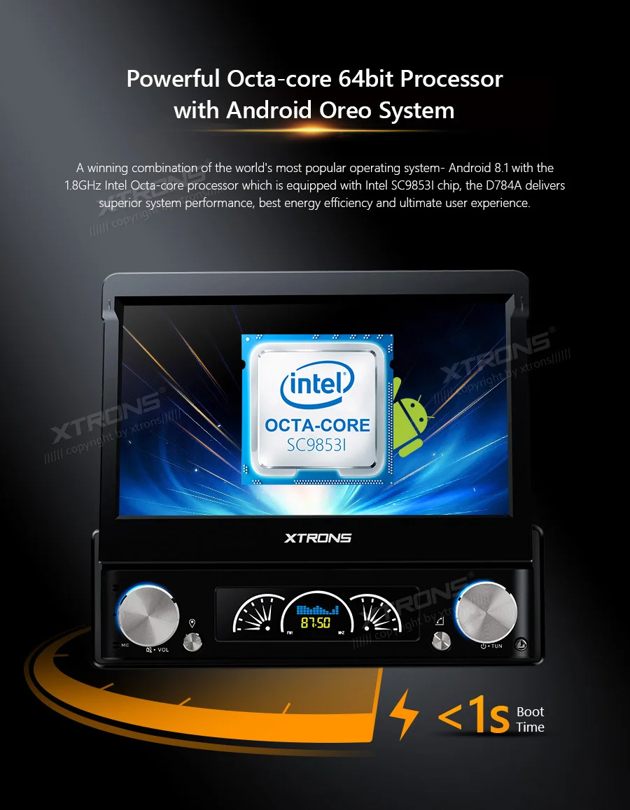 XTRONS Универсальный " Android 8,1 One 1 Din радио автомобильный стерео dvd-плеер DSP RCA USB 1080P gps навигация рулевое колесо wifi OBD