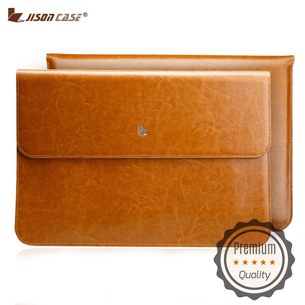Jisoncase ноутбук лайнер рукав сумка для MacBook Air 11.6 кожаный чехол сумки для ноутбука чехол для Macbook Air 11 дюймов Магнитная застежка ноутбук корпус для ноутбука