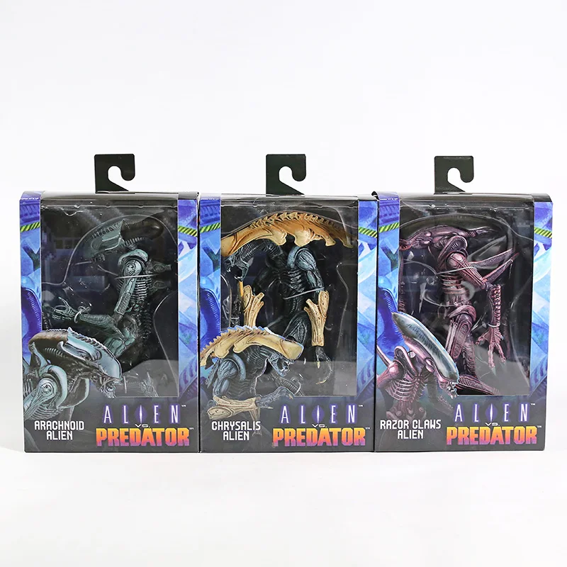 NECA Alien VS. Экшн фигурка хищника арахноида хризалиса бритвенные когти