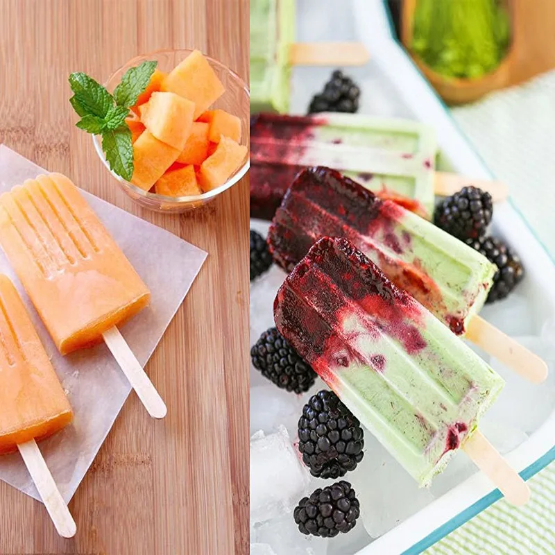 Новые 200 шт деревянные палочки для мороженого лечения морозильной камеры Pop бары