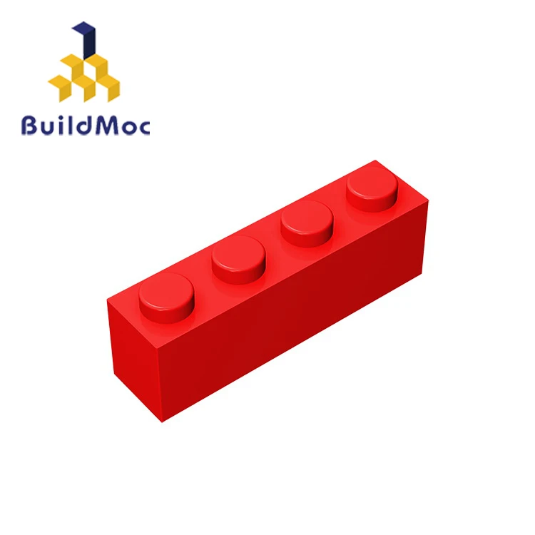 BuildMOC совместимые сборы частицы 3010 1x4 для строительных блоков детали сделай сам