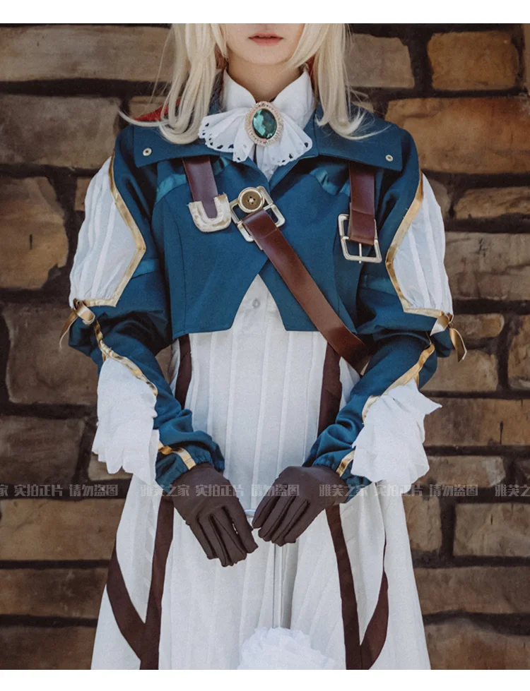 Новый аниме фиолетовый костюм для косплея Evergarden косплей маскарадный наряд