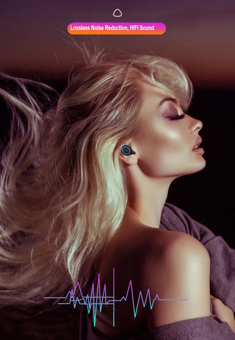 HM50 TWS Беспроводные Bluetooth 5,0 спортивные наушники стерео HiFi Звук браслет гарнитура браслет наушники с микрофоном по DHL