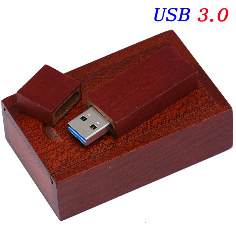 SHANDIAN(более 10 шт. бесплатный логотип) фотография деревянный usb+ коробка usb флеш-накопитель memory stick pendrive 8 ГБ 16 ГБ 32 ГБ 64 Гб свадебные подарки - Цвет: Rose wood box