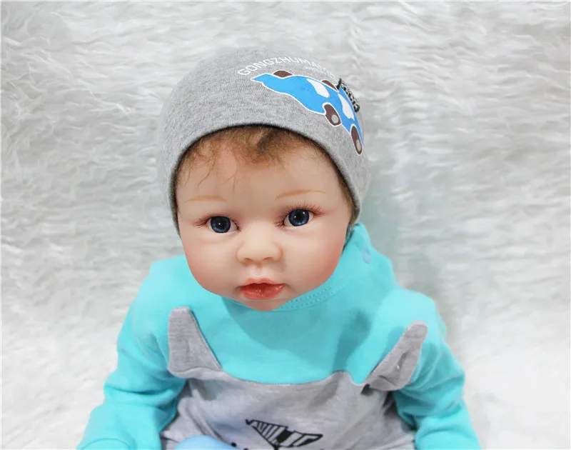 Силиконовые куклы реборн для мальчиков мягкое тело 22 дюйма кукла новорожденных