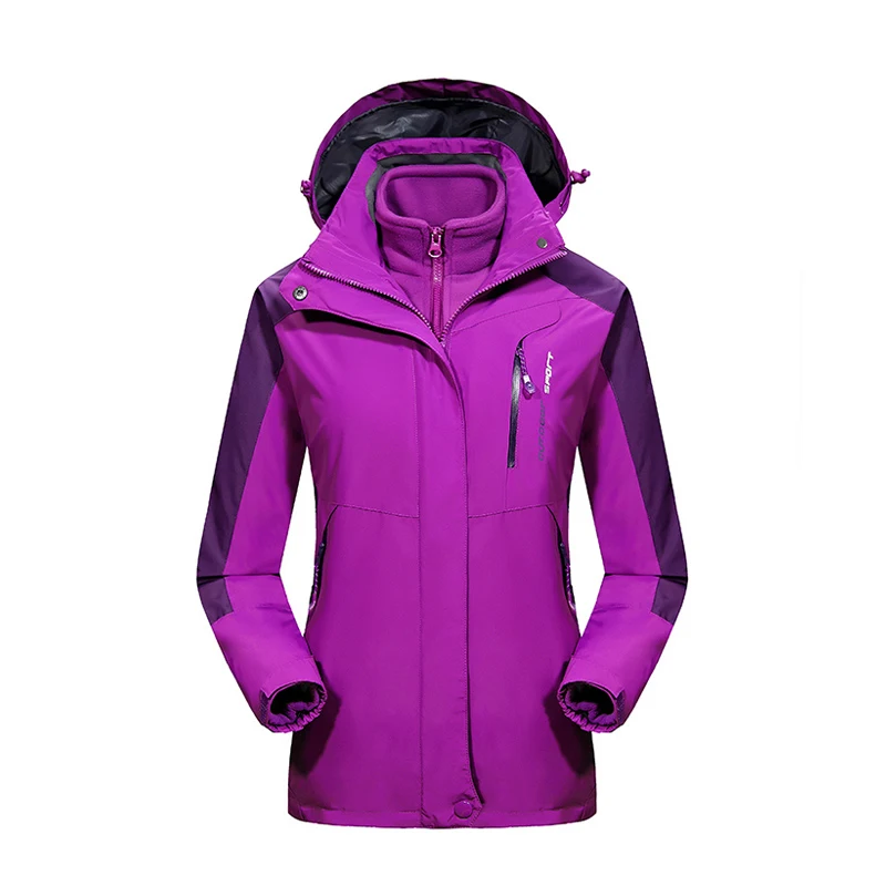 Зимняя куртка для женщин и мужчин водонепроницаемая флисовая уличная теплая