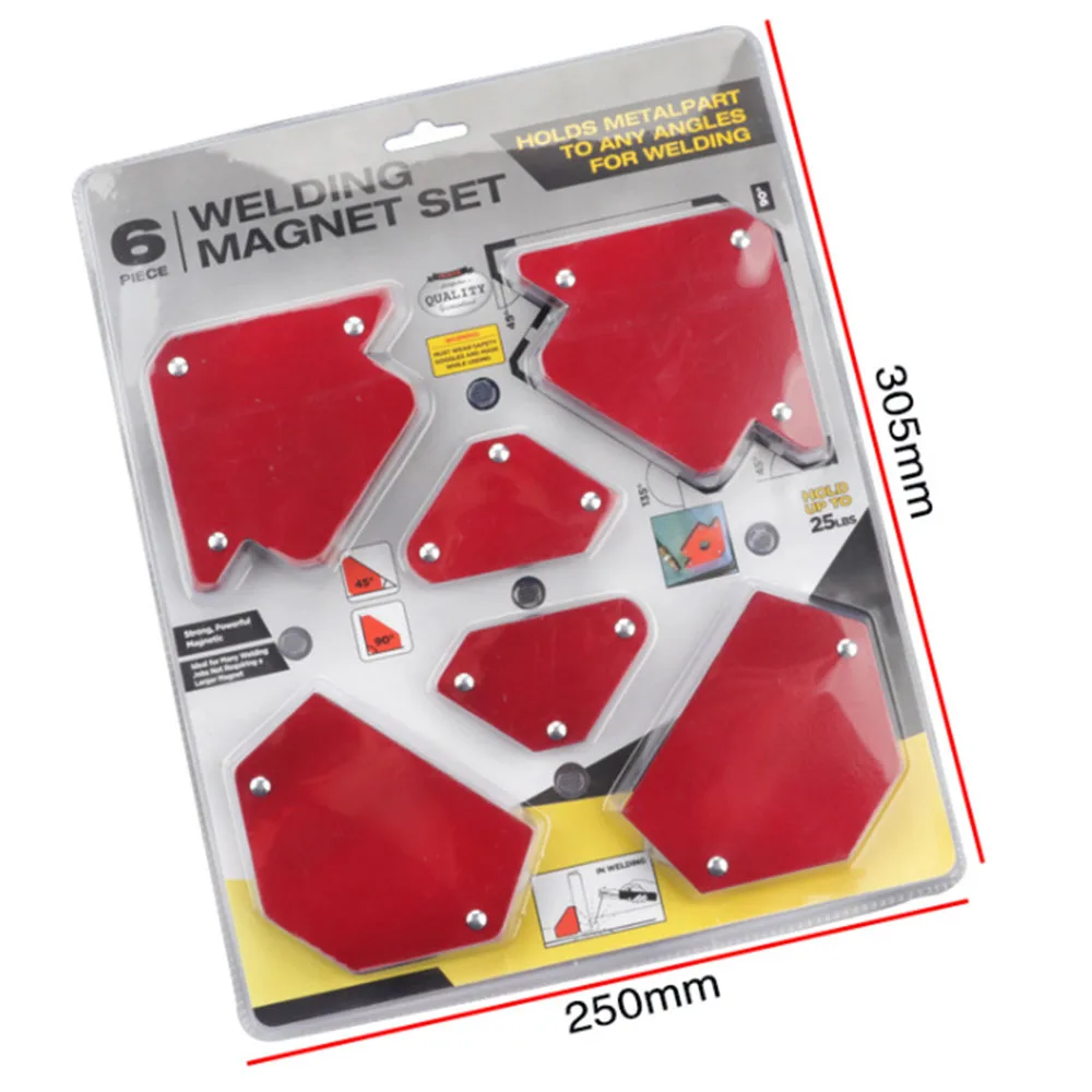 

6Pcs Mini Triangle Welding Positioner Magnetic Fixed Angle Soldering Locator Tools Without Switch Welding Accessories