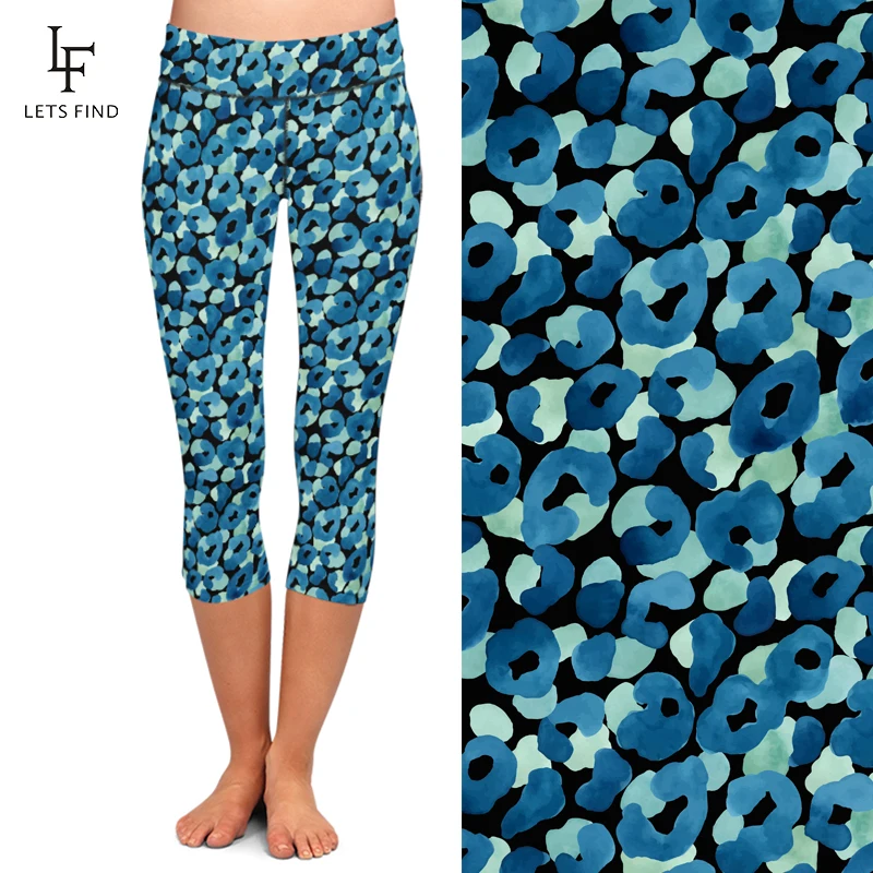LETSFIND новые летние дизайнерские женские леггинсы с высокой талией высокого