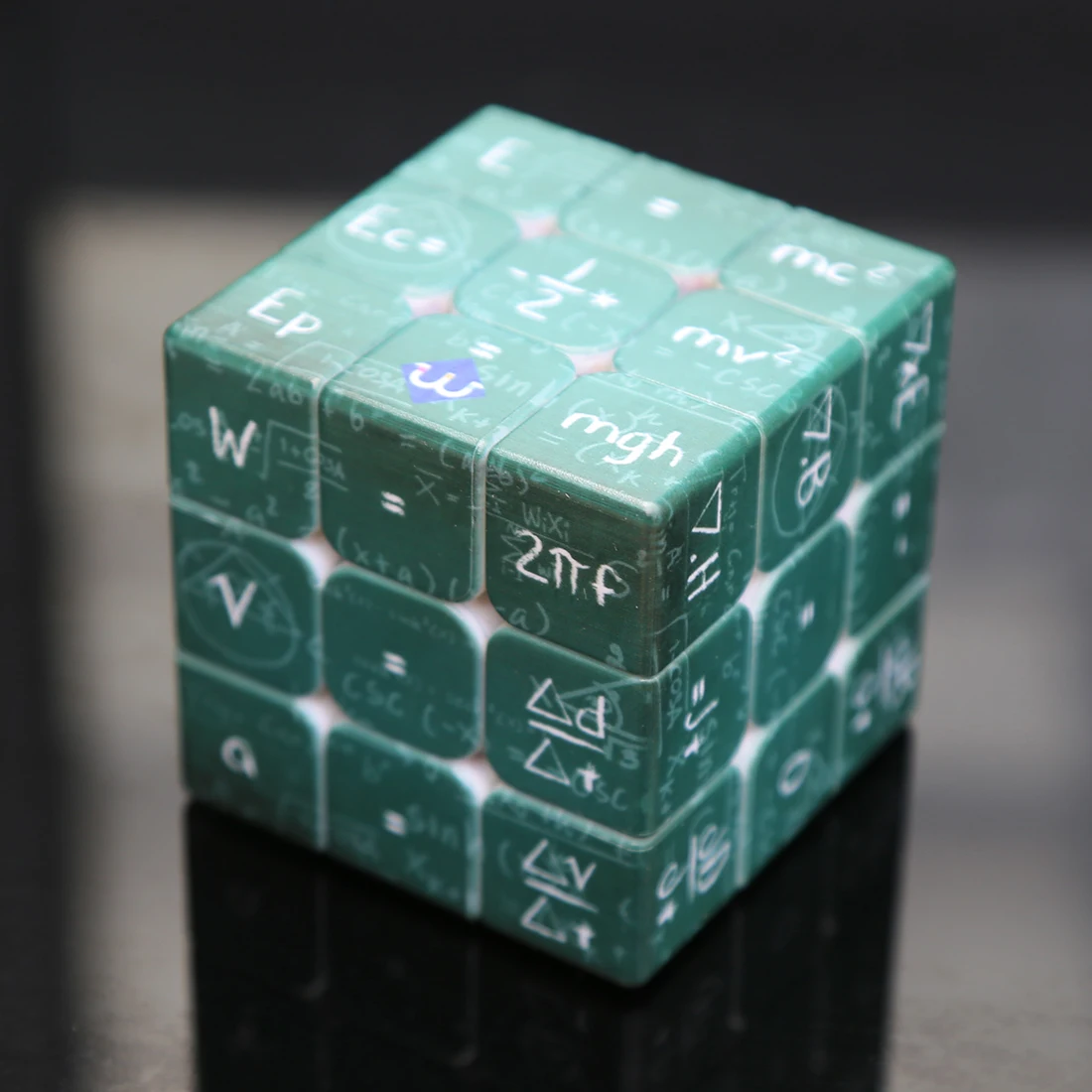 Fangmo UV физический 3x3x3 волшебный куб головоломка игрушка для тренировки мозга-зеленое дно