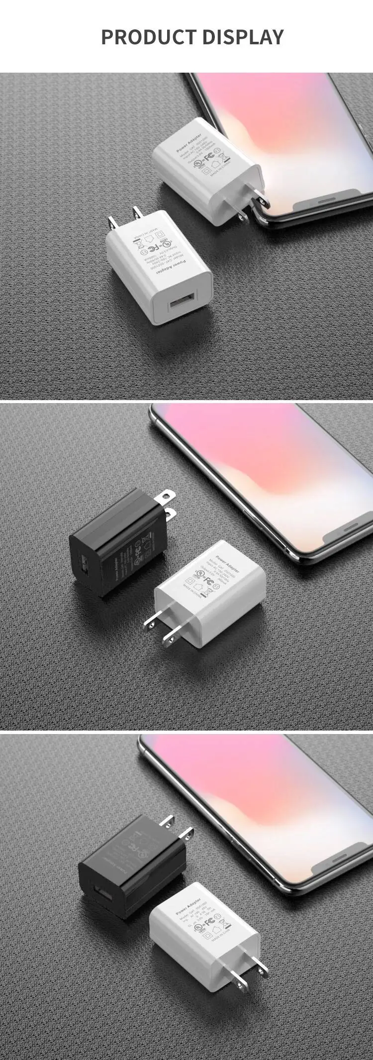 UL сертифицированный US 5V1A зарядное устройство адаптер USB зарядное устройство Высокое качество Американский FCC Сертифицированный смартфон сотовый телефон микро USB зарядное устройство
