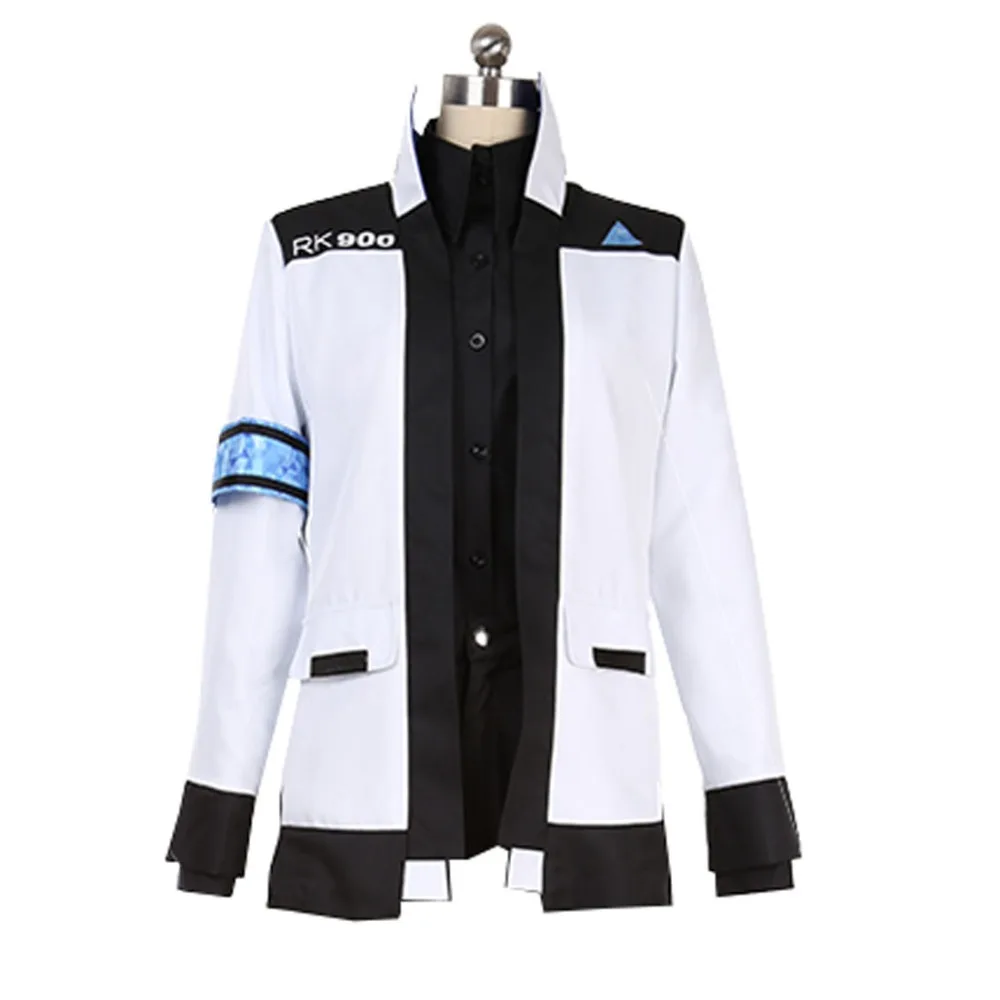 2019 игра Detroit стать человека Коннор Косплэй костюм пальто для взрослых на Хэллоуин