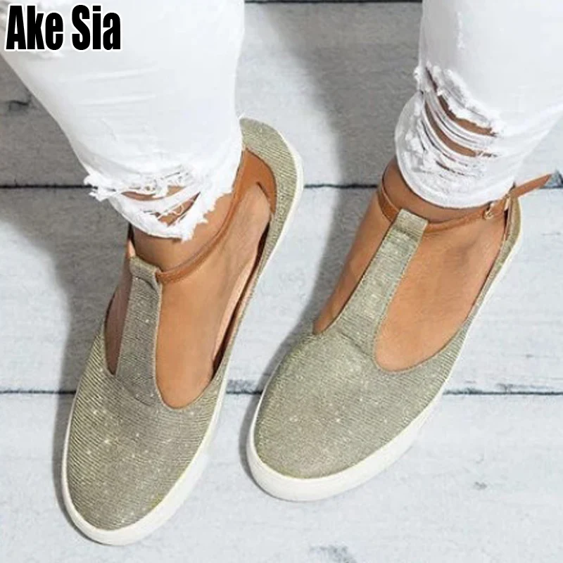 Популярные женские повседневные модные туфли с пряжкой на ремешке Zapatillas