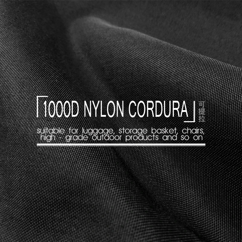 Супер Толстая черная полиуретановая ткань 100*150 см 1000D Cordura Nylon Fabric