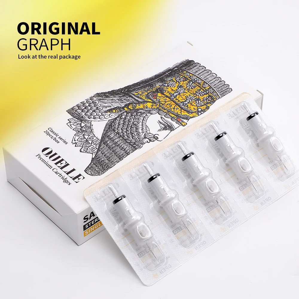 

QUELLE Tattoo Needles Revolution Cartridge Round Shader #10 (0.30mm needle) RC1003RS RC1005RSRC1007RS RC1009RS RC1014RS 20 pcs
