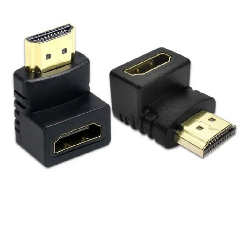 KEITHNICO HDMI соединитель папа к Женский адаптер 4k конвертер удлинитель 90 градусов