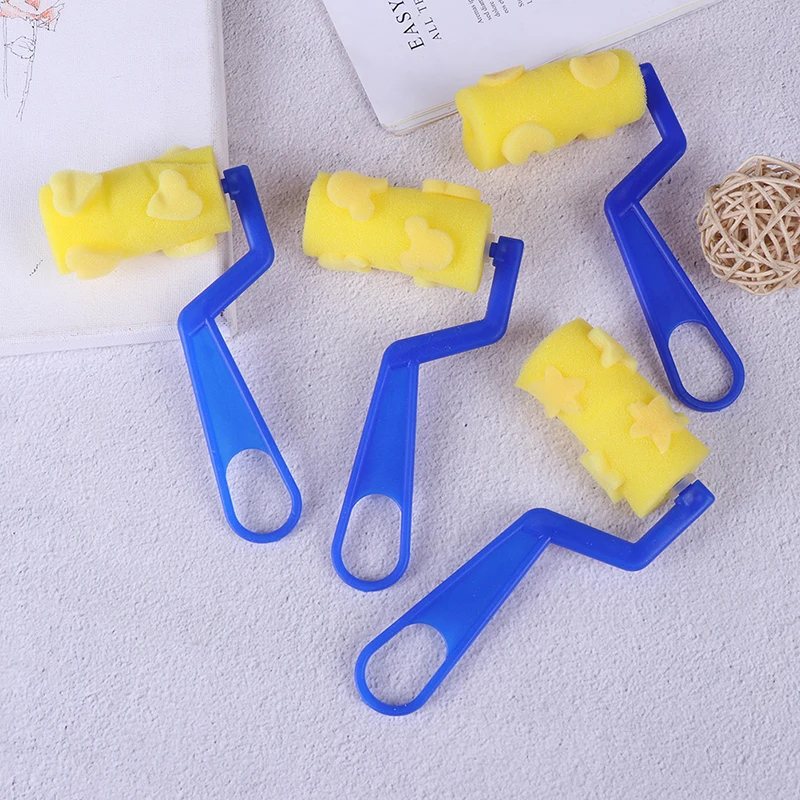 Вращающаяся губка для рисования 4 шт. кисти Детские самостоятельного