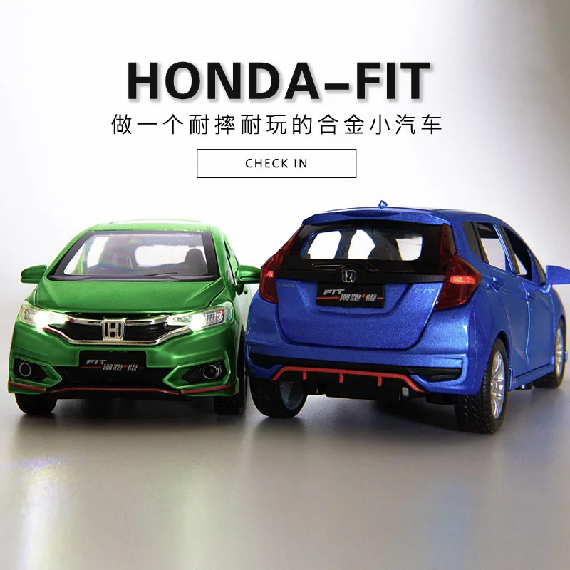 1:32 Honda Fit литье под давлением модель автомобиля детские игрушки коллекция