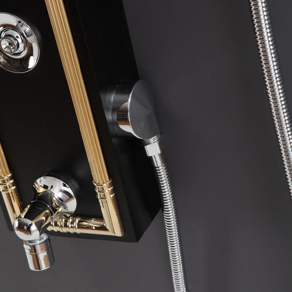 Душевая панель из нержавеющей стали Haliaeetus с водопадом для дождя настенная спа