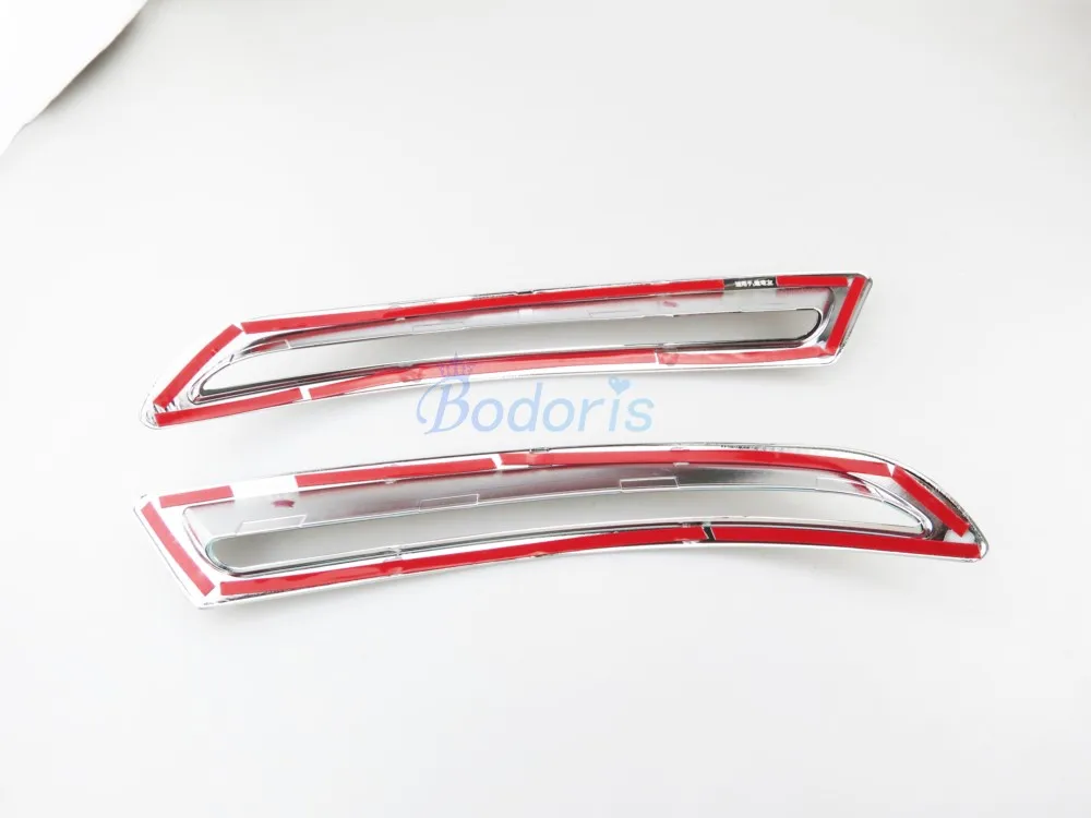 Для Volkswagen VW Tiguan 2009 2010 2011 2012 2013 хром стайлинга автомобилей задние противотуманные фары Крышка лампы Накладка аксессуары