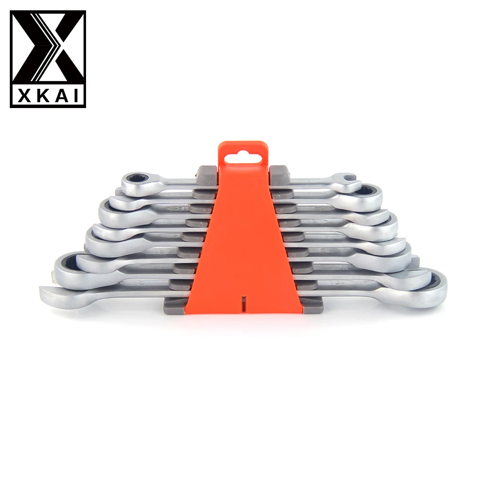 XKAI 8 10 12 13 15 14 17 19 мм Трещоточный гаечный ключ комбинированный набор ключей