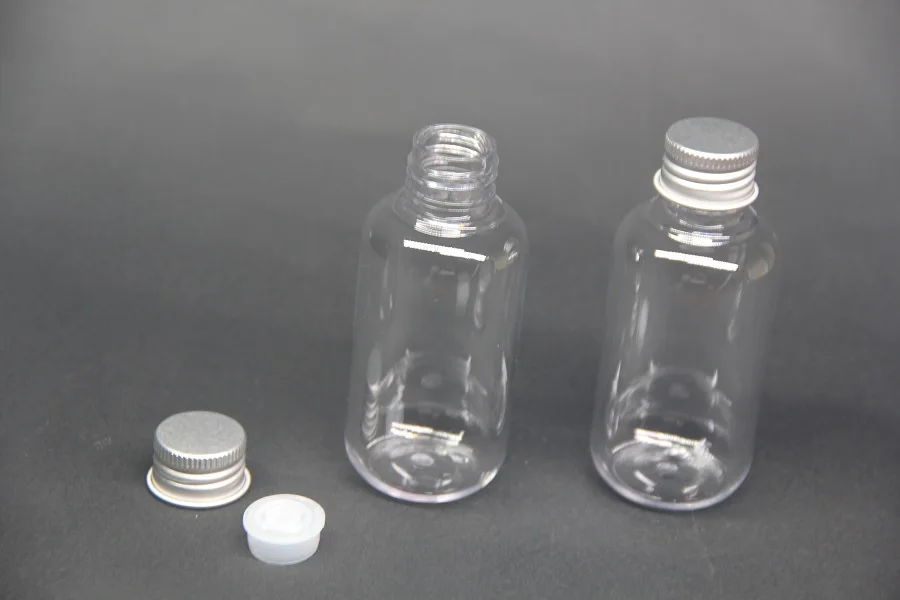 100 мл ясно пэт-бутылки пустые лосьон бутылка с алюминиевой крышкой | Красота и