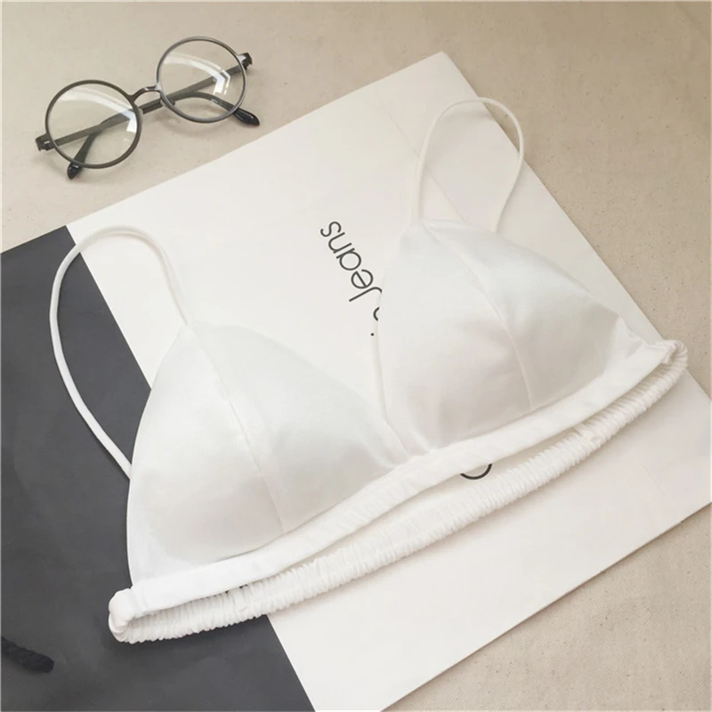 MAXMESSY пикантные Треугольники Bralette Для женщин Беспроводной бюстгальтер бикини