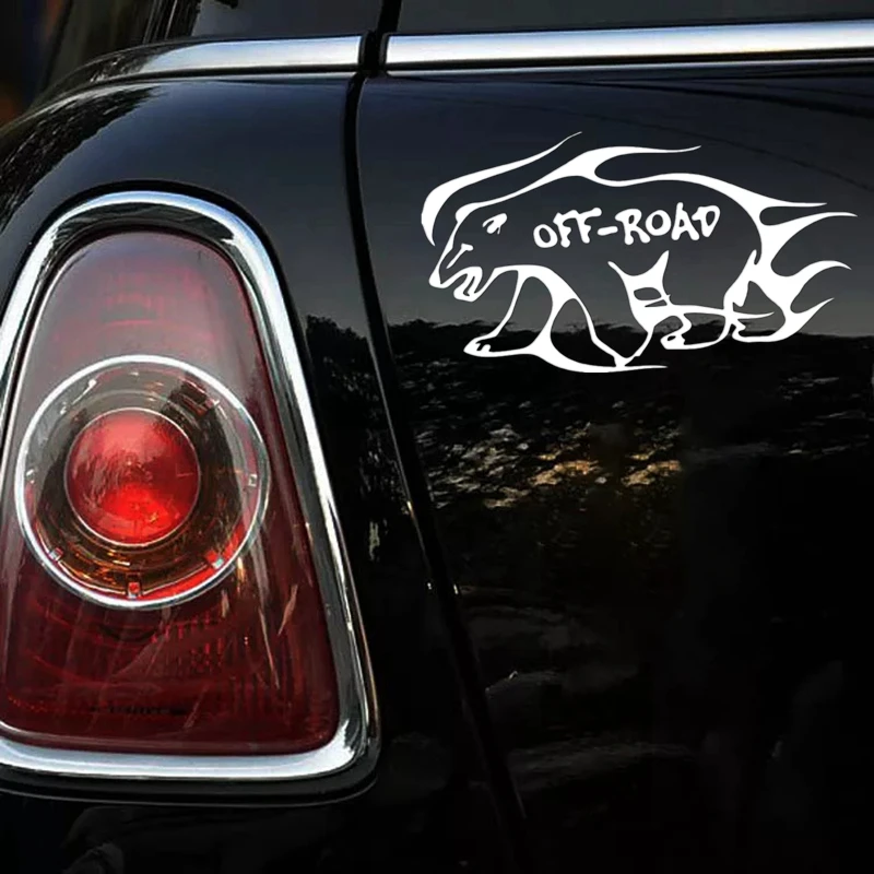 CS 317#11*20см Наклейка на авто БЕЛЫЙ МЕДВЕДЬ OFFROAD водонепроницаемые наклейки машину
