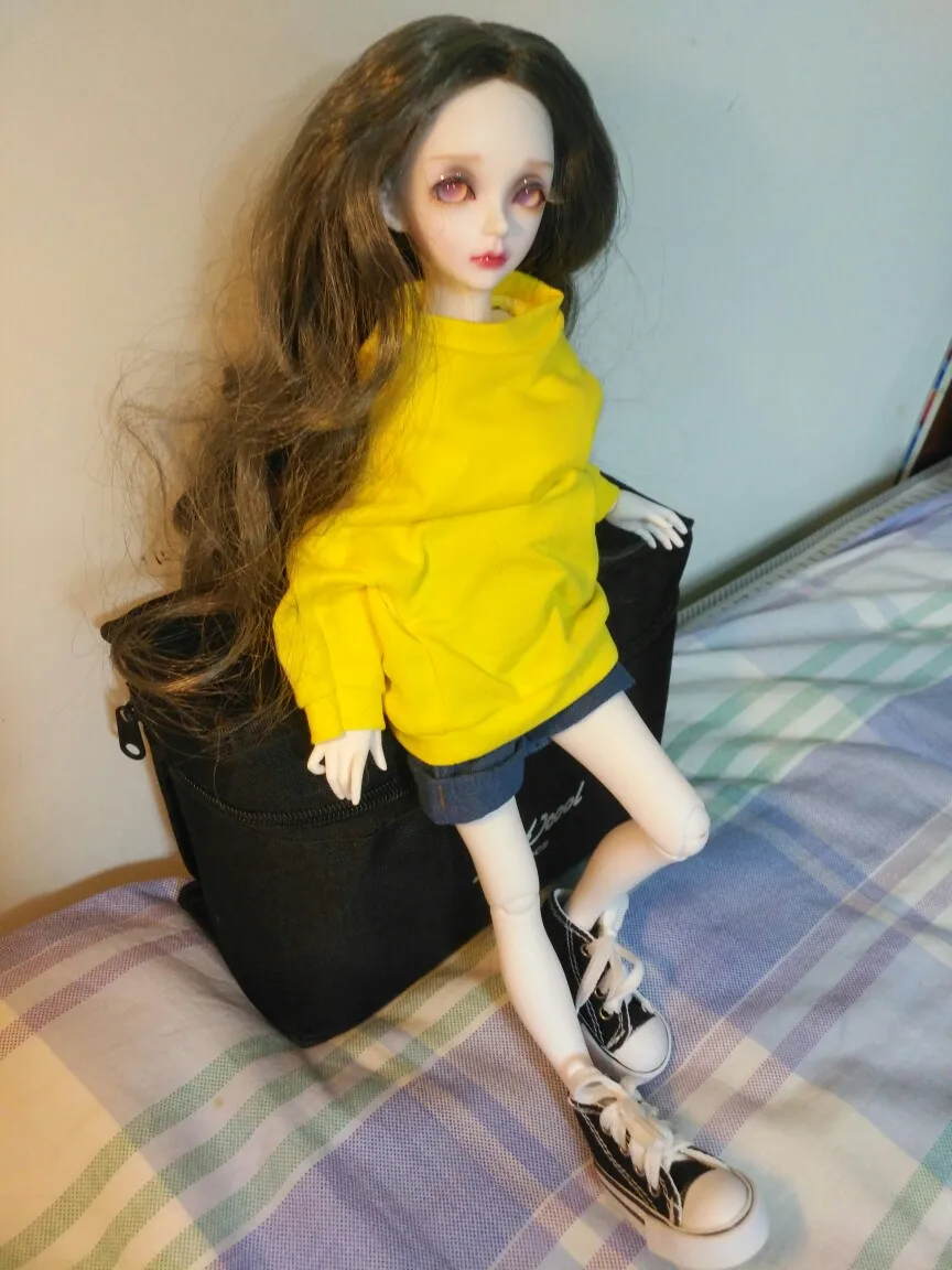 T02-X548 Blyth кукольные одежда 1/3 1/4 bjd 1/6 мягкого плюша; аксессуары для куклы хлопковый свитер, футболка, джинсы, Носки 3 шт./компл