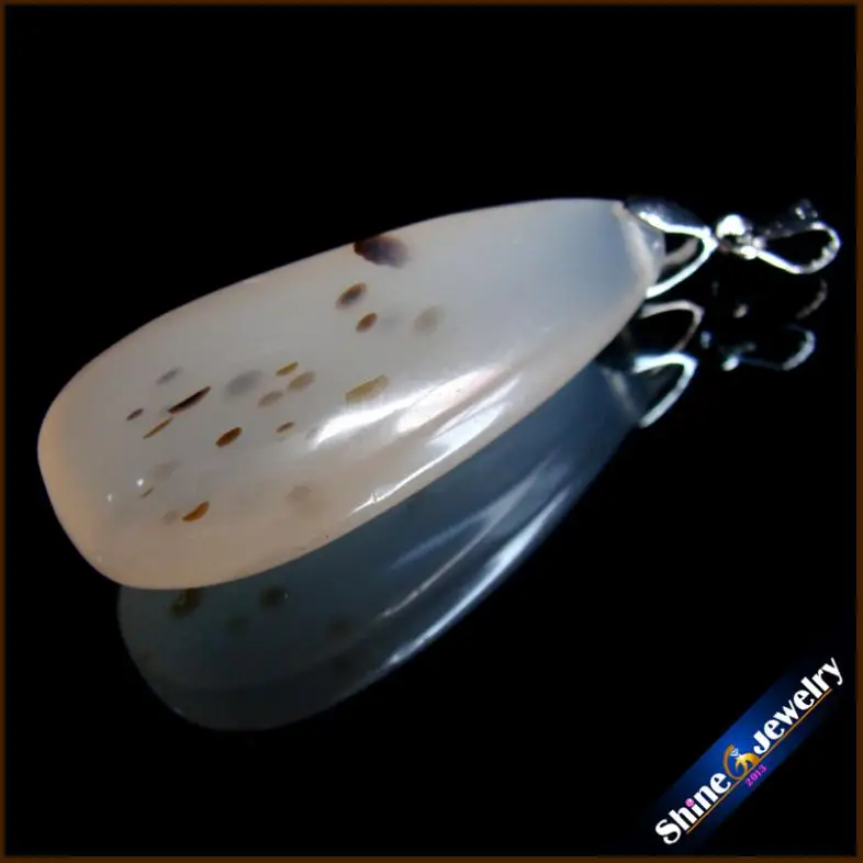 Подвеска ручной работы подвеска маятник натуральный Dendritic моховые Агаты