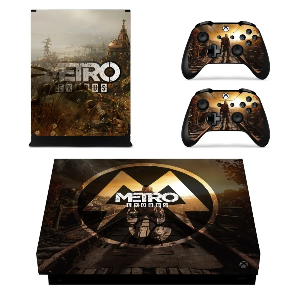 Игра Metro Exodus кожи Стикеры наклейка для Microsoft Xbox One X Slim консоли и контроллер