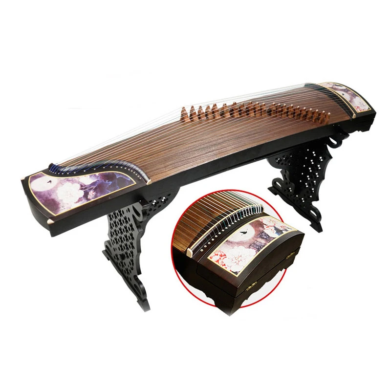 

Guzheng Paulownia деревянный Профессиональный обучающий ажурный резной узор