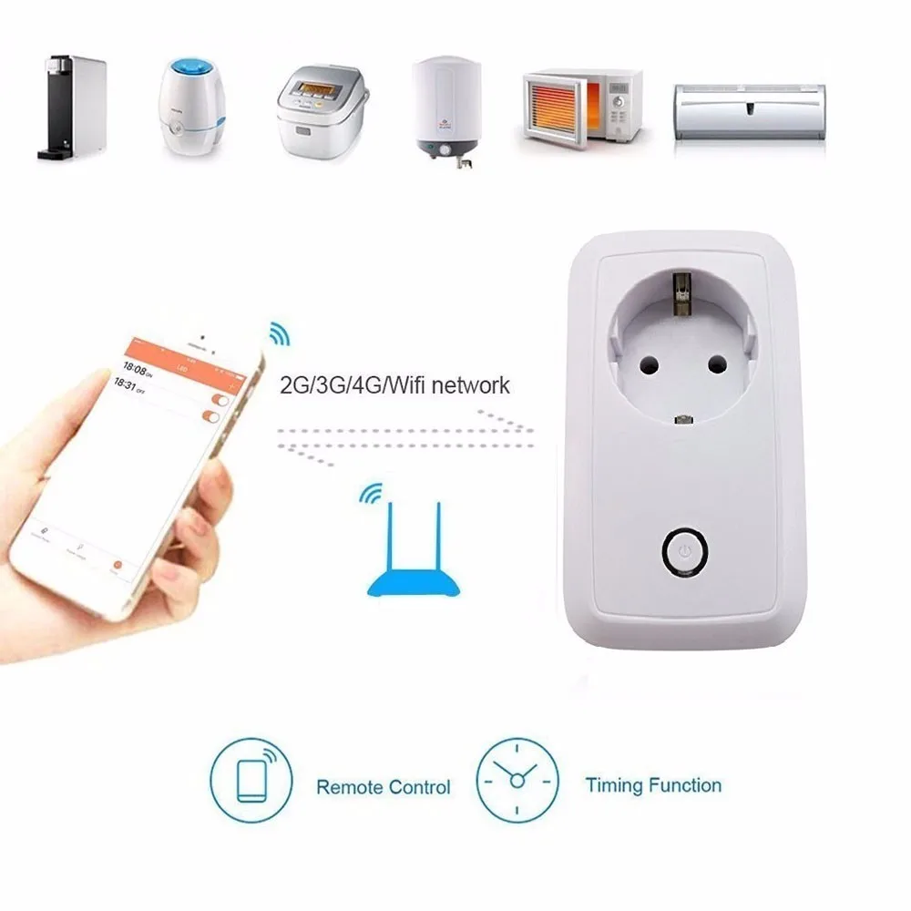 Умная розетка Coopkony с Wi Fi 10 А Домашняя автоматизация Wifi 100 240 В дистанционное