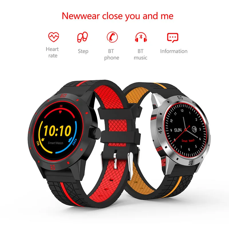 Смарт часы 1 3 дюйма TFT экран MTK2502C Bluetooth4.0 поддержка пульсометр SMS напоминание о