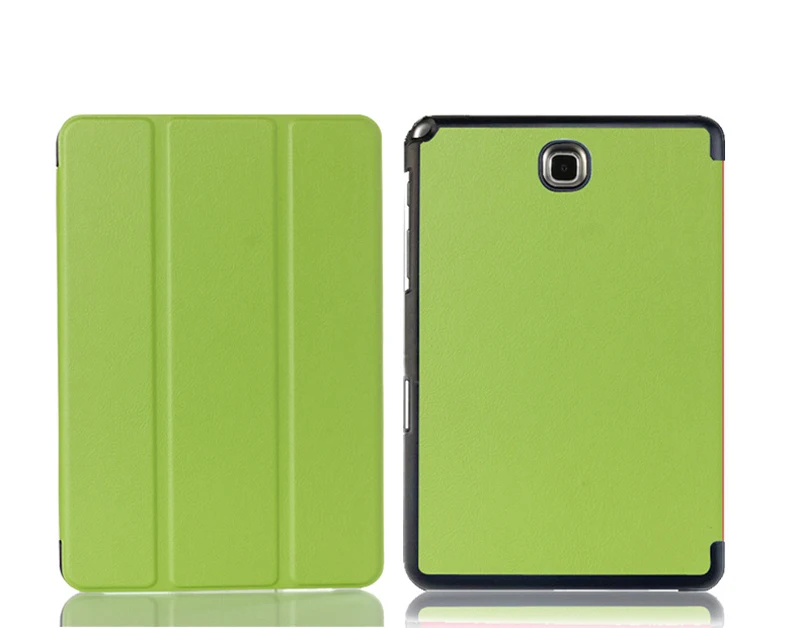 Green-lv Планшеты чехол для samsung Galaxy Tab A 8,0 SM-T350 SM-T351 SM-T355 SM-P350 SM-P355 8 дюймов Тонкий Магнитный чехол с авто режимом включения и выключения крышка - Цвет: Green-lv
