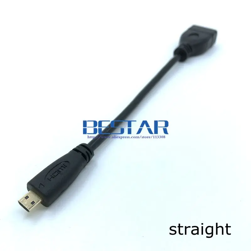 Вверх вниз правый левый угловой микро HDMI совместимый адаптер Разъем 10 см для HDTV
