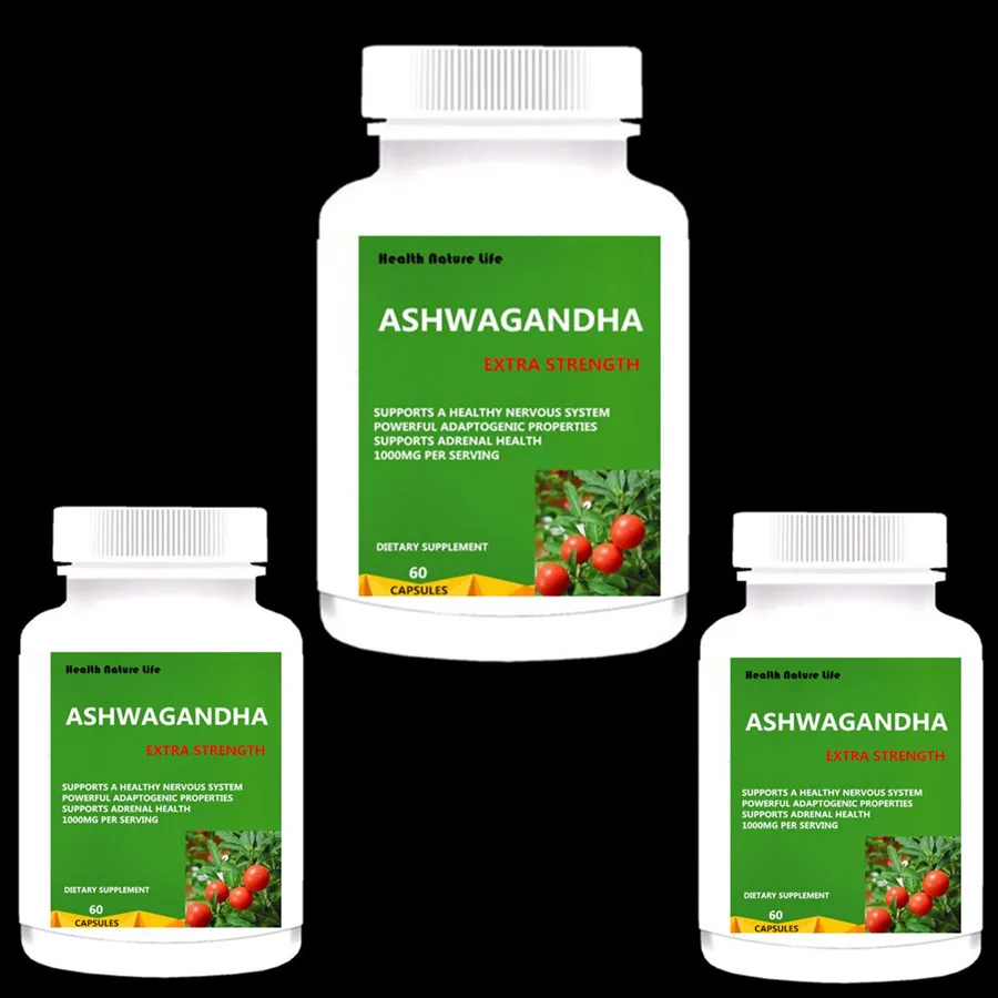 Ashwagandha-1000 мг Максимальная прочность - Цвет: 3 bottles