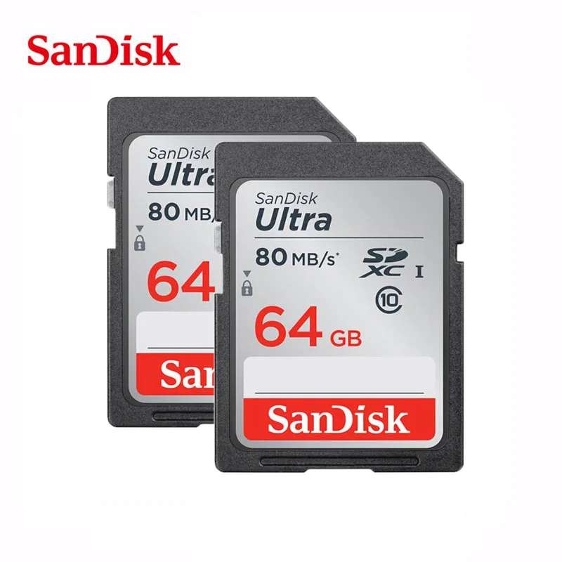 100% Genuine SanDisk carte sd 16GB 64gb 32GB C10 SD card SDHC SDXC Memory Card class 10 for Camera | Компьютеры и офис