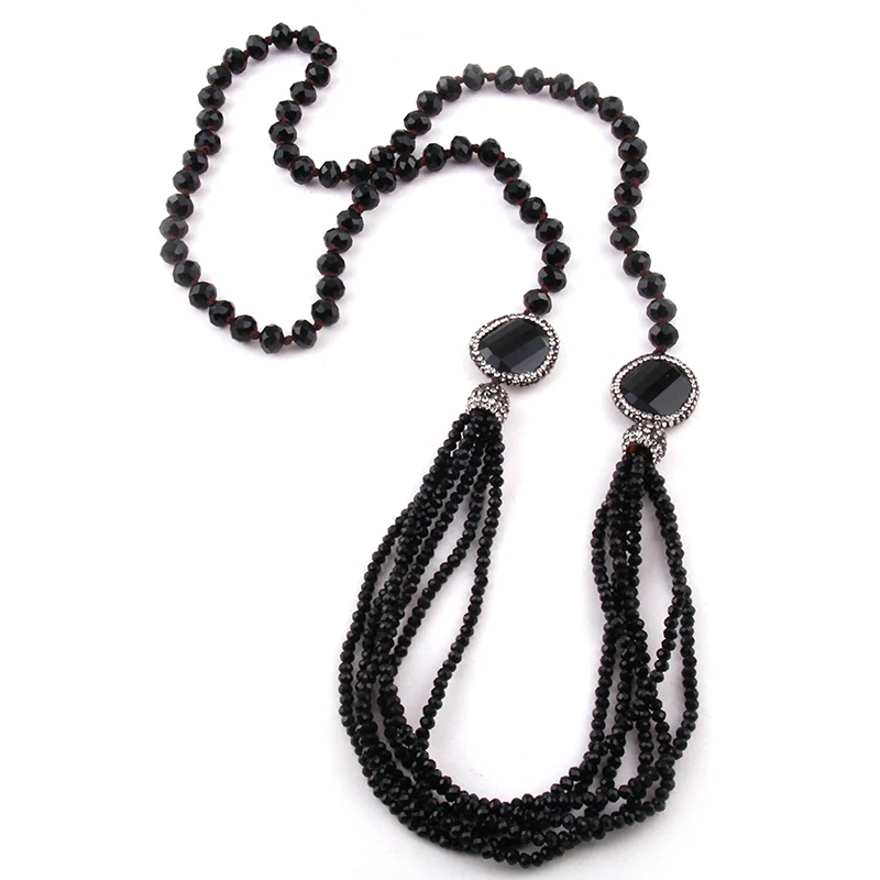 Модные украшения MOODPC в стиле бохо из стекла украшенные кристаллами многослойные