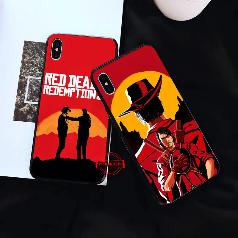 WEBBEDEPP Горячий красный мертвый выкуп 2 Силиконовый мягкий чехол для iPhone 5 SE 5S 6 6S Plus 7