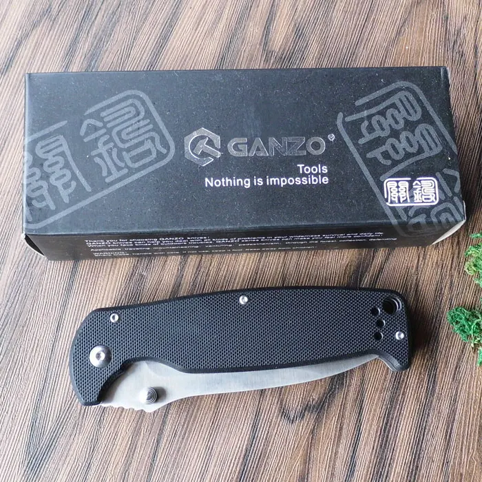 Жар-Ganzo G742-1 440C G10 или деревянная ручка складной нож для выживания, инструмент для кемпинга, карманный нож для охоты Тактический уличный инструмент EDC