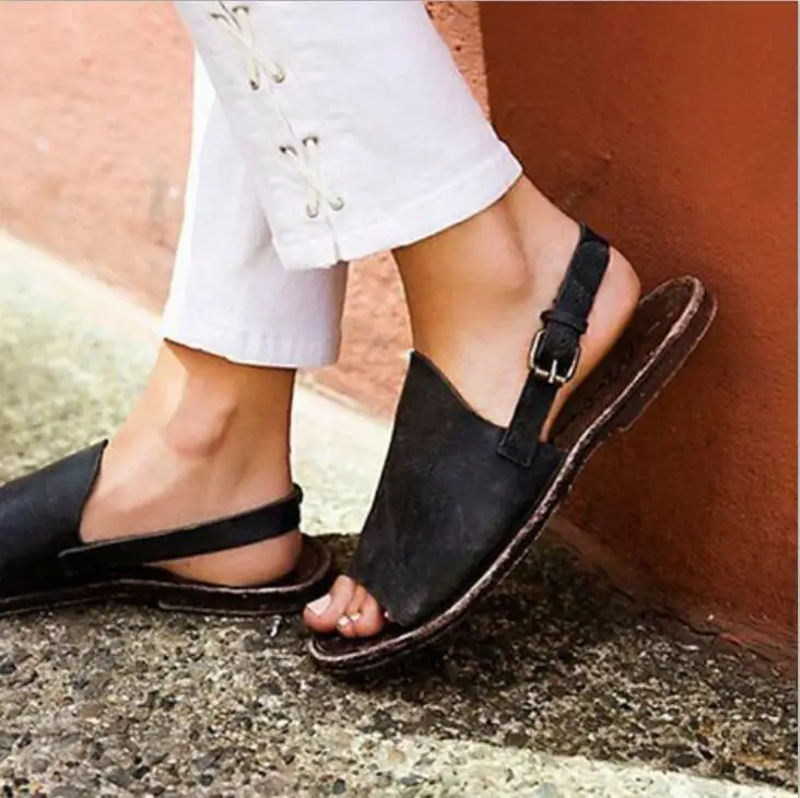 Для девочек sandalias mujer Женская летняя обувь Босоножки на плоской подошве с